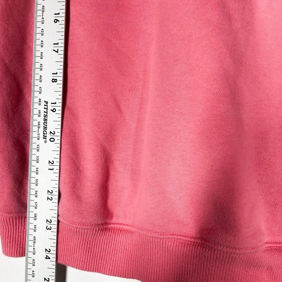 Adidas Women's Clrdo Hooded Sweatshirt Pink Long Sleeve Logo Pullover Size Small - Picture 3 of 9